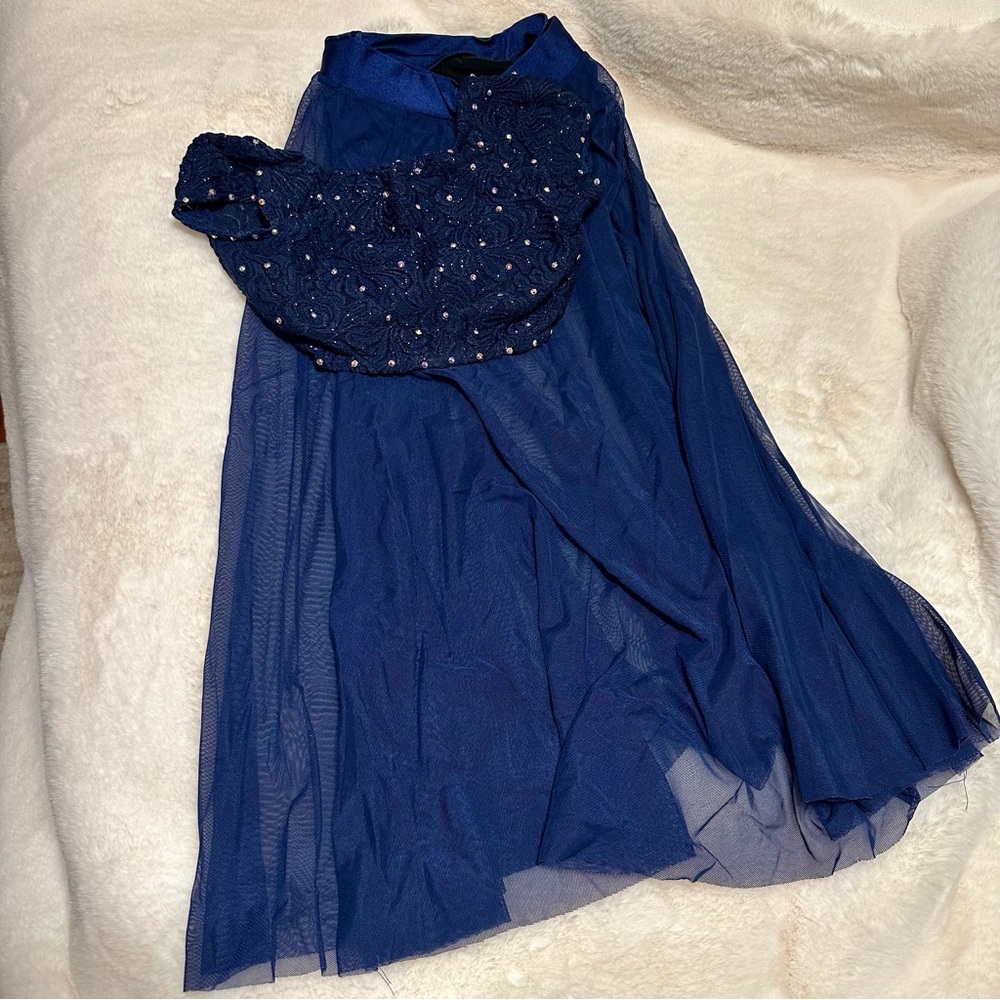 Kelle 2 Piece bedazzled costume skirt and crop top